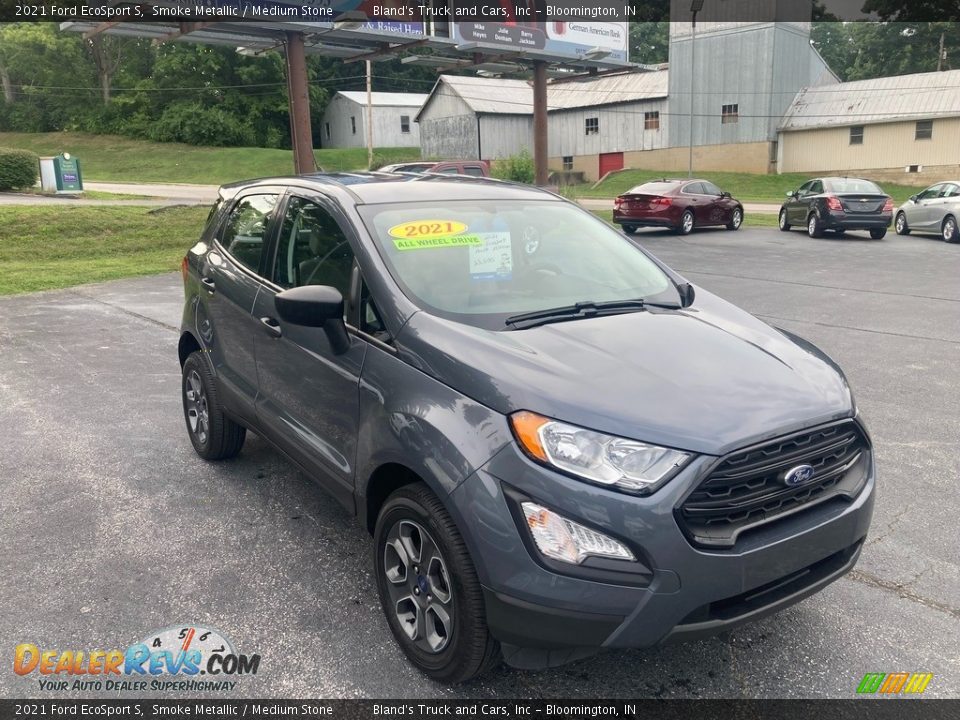 2021 Ford EcoSport S Smoke Metallic / Medium Stone Photo #8