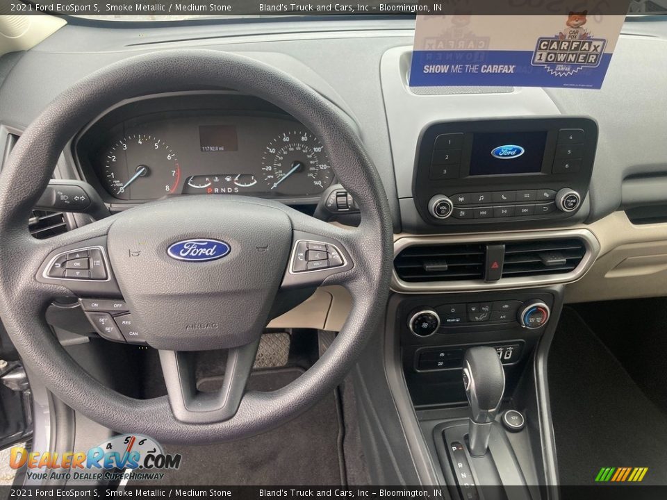 2021 Ford EcoSport S Smoke Metallic / Medium Stone Photo #12