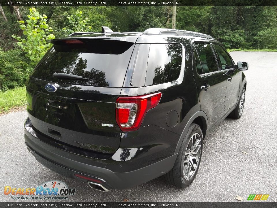 2016 Ford Explorer Sport 4WD Shadow Black / Ebony Black Photo #6