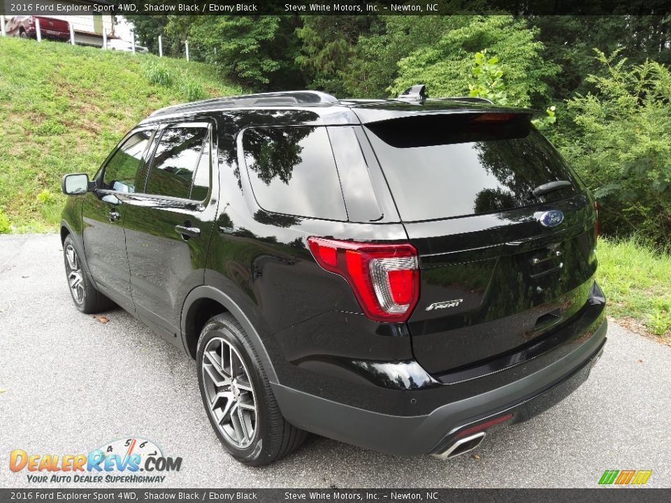 2016 Ford Explorer Sport 4WD Shadow Black / Ebony Black Photo #9