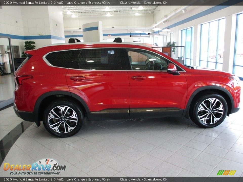 2020 Hyundai Santa Fe Limited 2.0 AWD Lava Orange / Espresso/Gray Photo #4