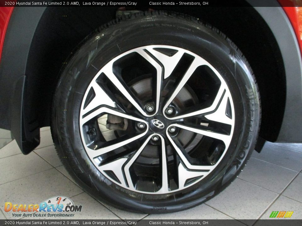 2020 Hyundai Santa Fe Limited 2.0 AWD Lava Orange / Espresso/Gray Photo #6