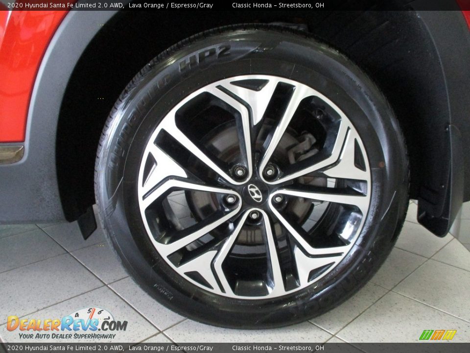 2020 Hyundai Santa Fe Limited 2.0 AWD Lava Orange / Espresso/Gray Photo #11