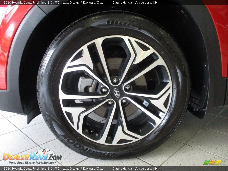 2020 Hyundai Santa Fe Limited 2.0 AWD Lava Orange / Espresso/Gray Photo #12