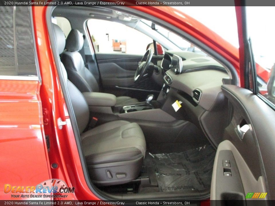 2020 Hyundai Santa Fe Limited 2.0 AWD Lava Orange / Espresso/Gray Photo #17