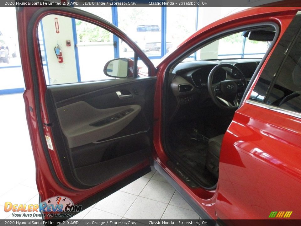 2020 Hyundai Santa Fe Limited 2.0 AWD Lava Orange / Espresso/Gray Photo #26