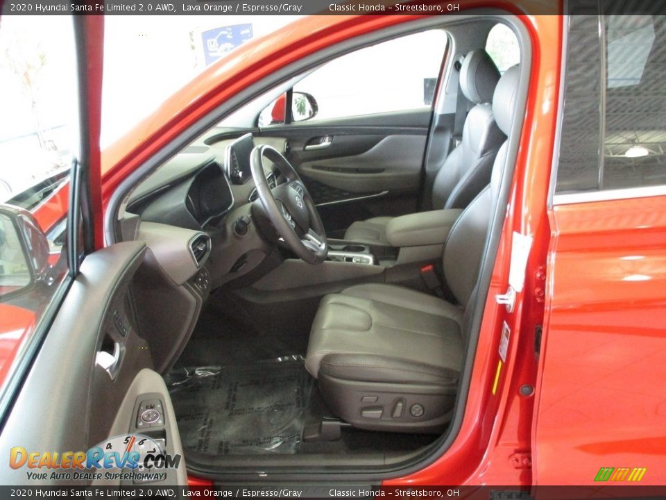 2020 Hyundai Santa Fe Limited 2.0 AWD Lava Orange / Espresso/Gray Photo #27