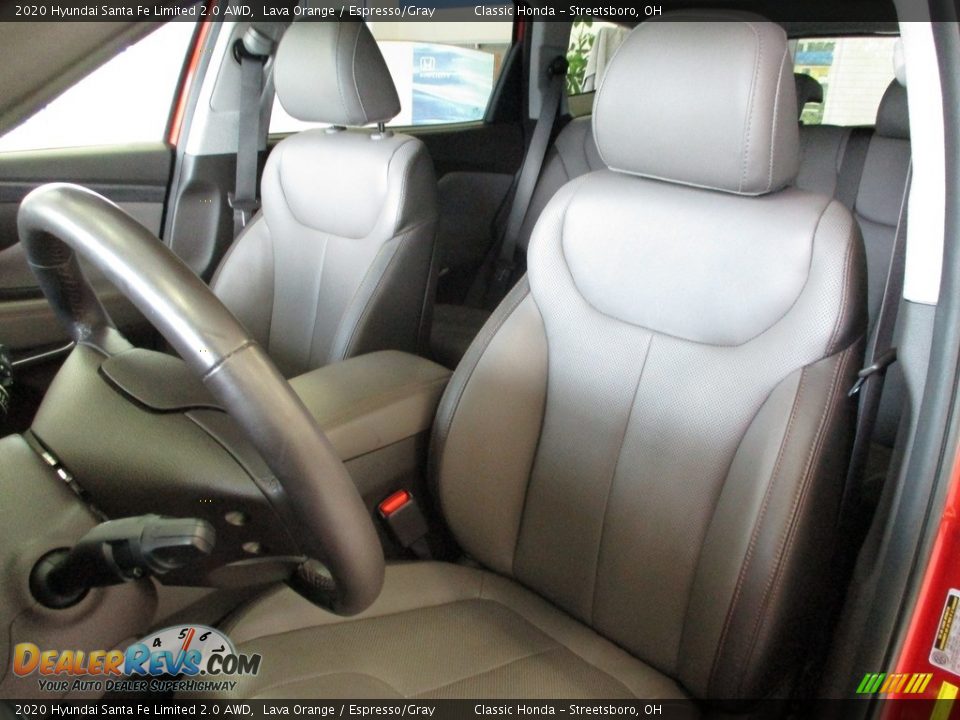 2020 Hyundai Santa Fe Limited 2.0 AWD Lava Orange / Espresso/Gray Photo #28