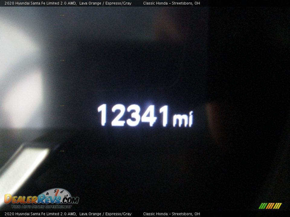 2020 Hyundai Santa Fe Limited 2.0 AWD Lava Orange / Espresso/Gray Photo #32