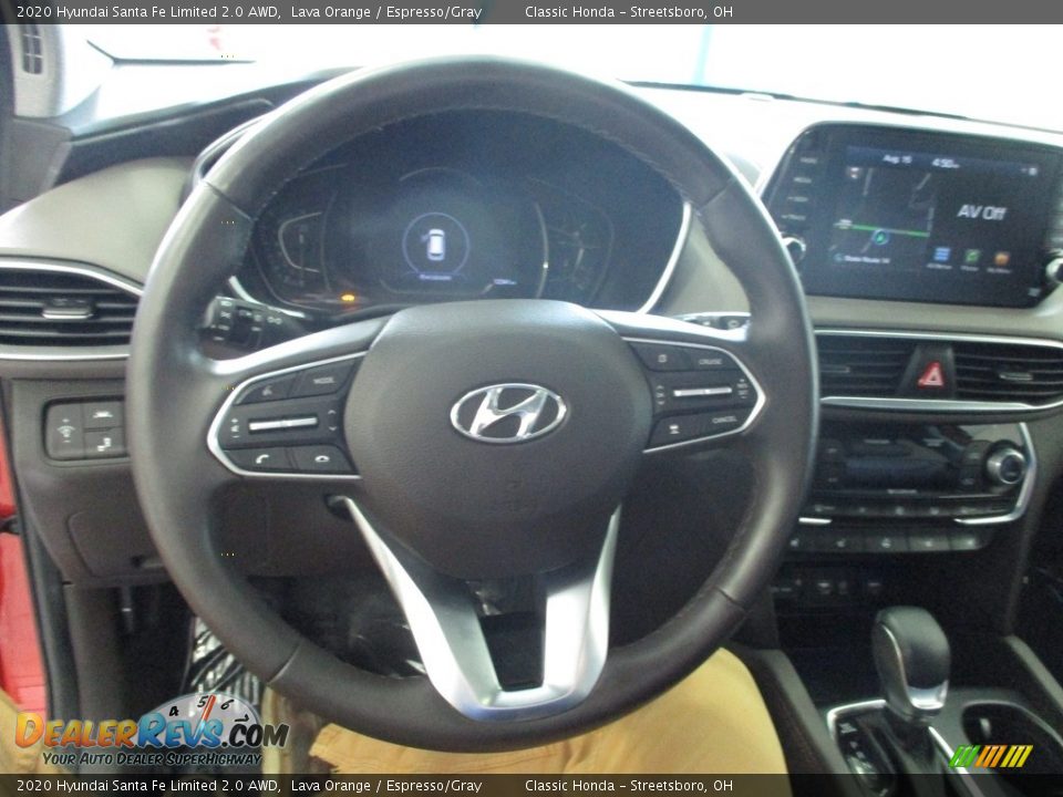 2020 Hyundai Santa Fe Limited 2.0 AWD Lava Orange / Espresso/Gray Photo #33