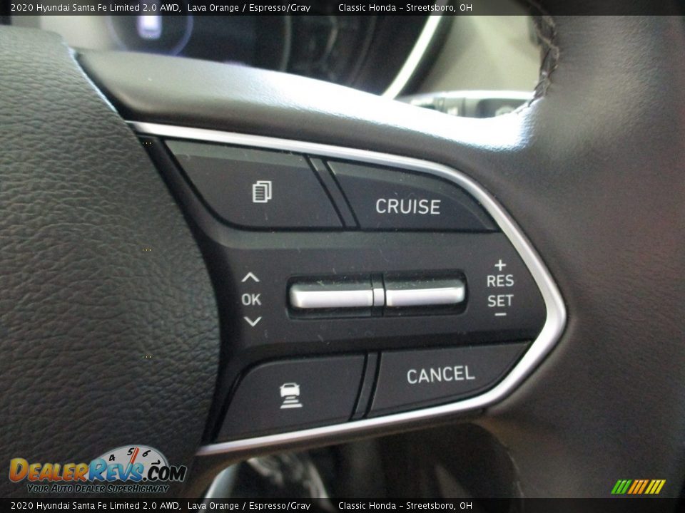2020 Hyundai Santa Fe Limited 2.0 AWD Lava Orange / Espresso/Gray Photo #36