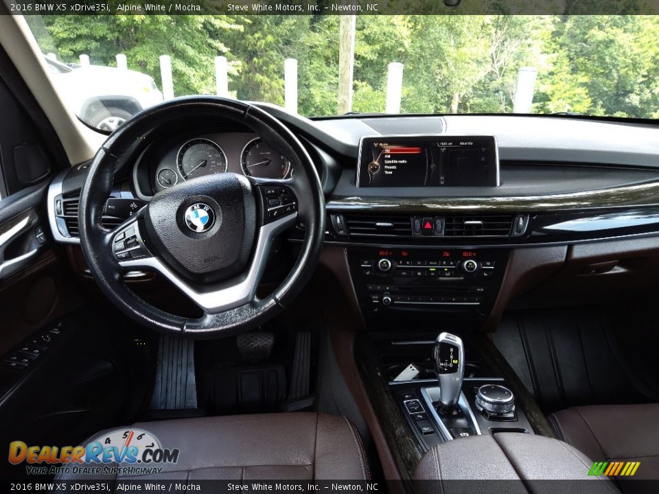 2016 BMW X5 xDrive35i Alpine White / Mocha Photo #14