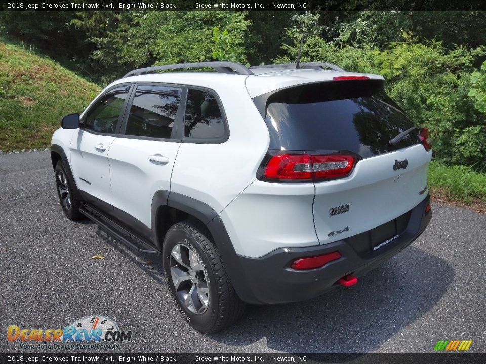 2018 Jeep Cherokee Trailhawk 4x4 Bright White / Black Photo #8