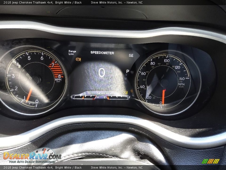 2018 Jeep Cherokee Trailhawk 4x4 Bright White / Black Photo #20