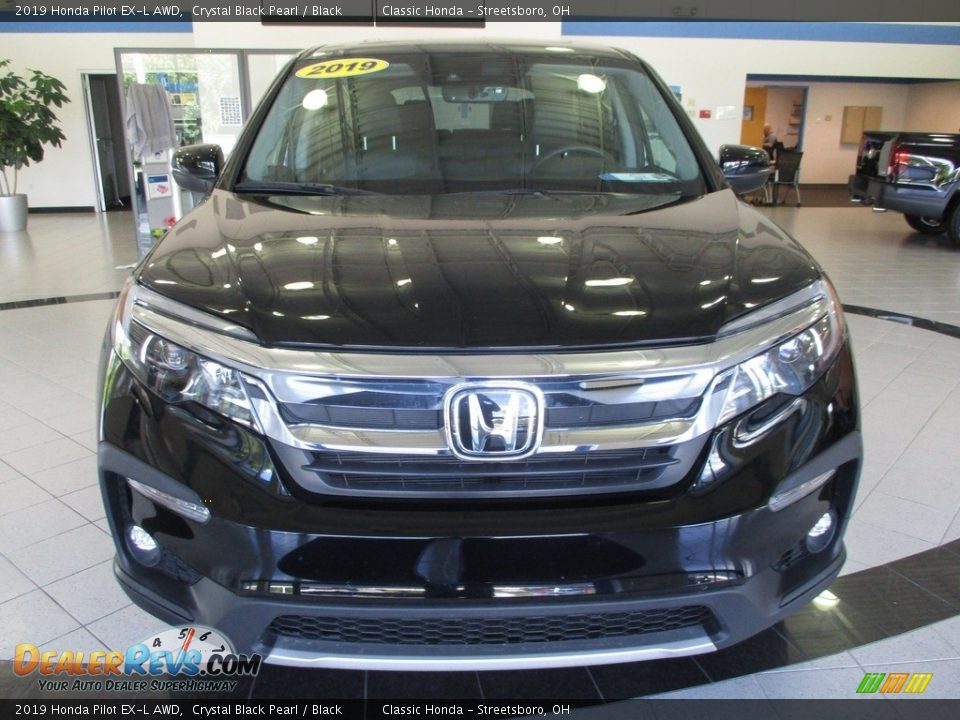 2019 Honda Pilot EX-L AWD Crystal Black Pearl / Black Photo #2