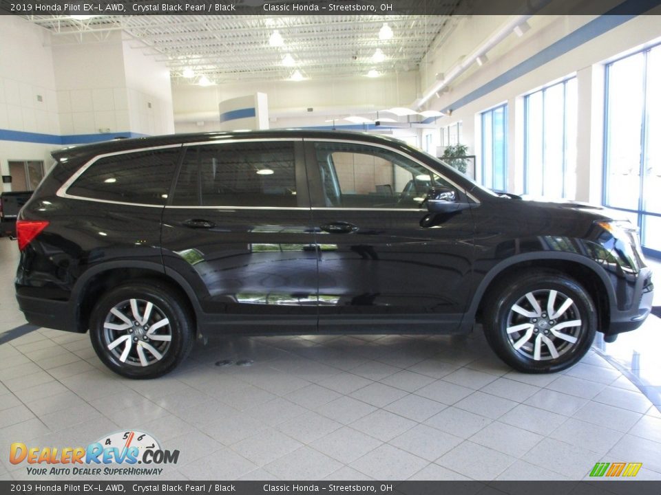 2019 Honda Pilot EX-L AWD Crystal Black Pearl / Black Photo #4