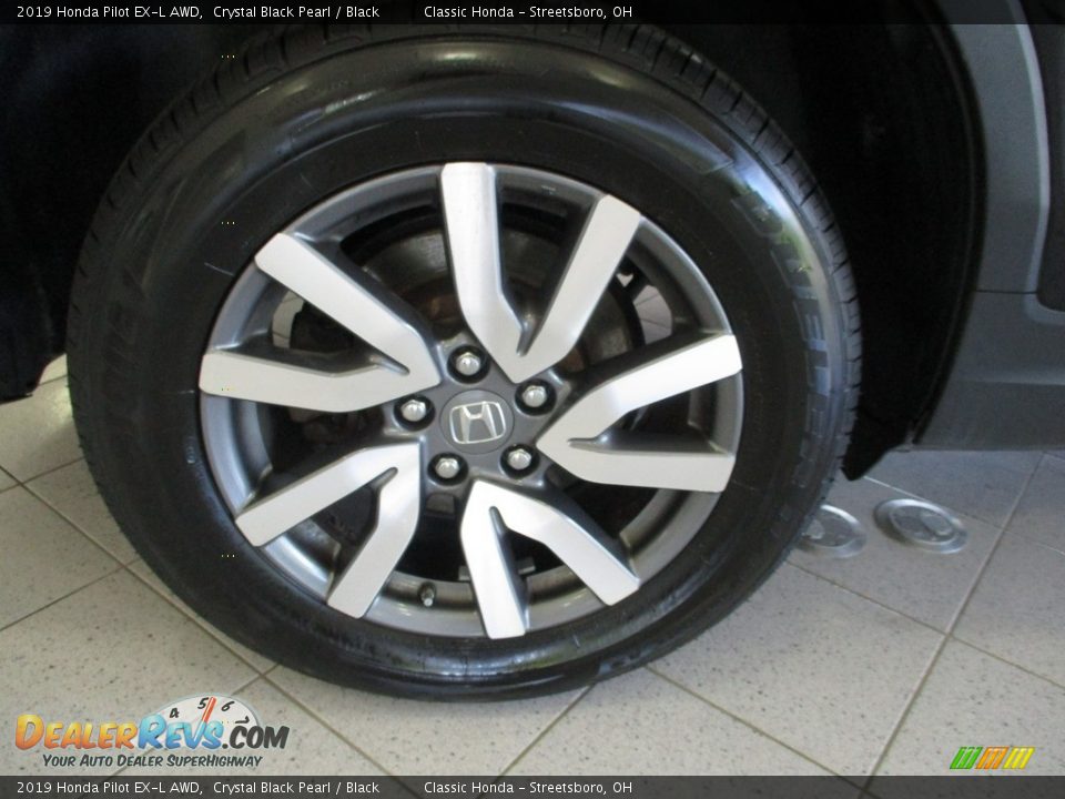 2019 Honda Pilot EX-L AWD Crystal Black Pearl / Black Photo #6