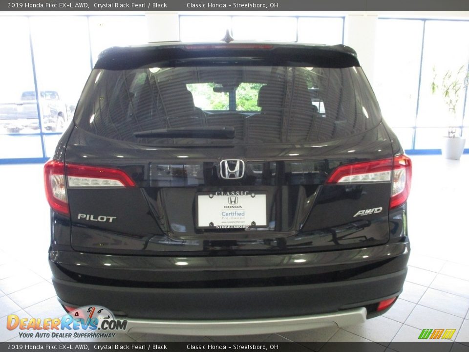 2019 Honda Pilot EX-L AWD Crystal Black Pearl / Black Photo #8