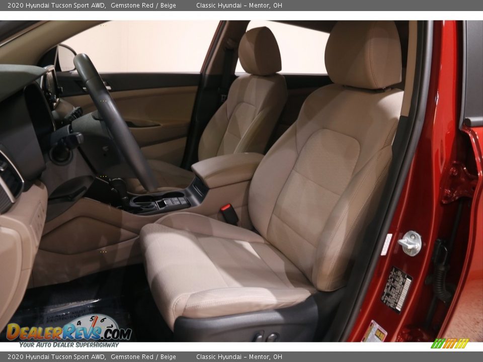2020 Hyundai Tucson Sport AWD Gemstone Red / Beige Photo #5