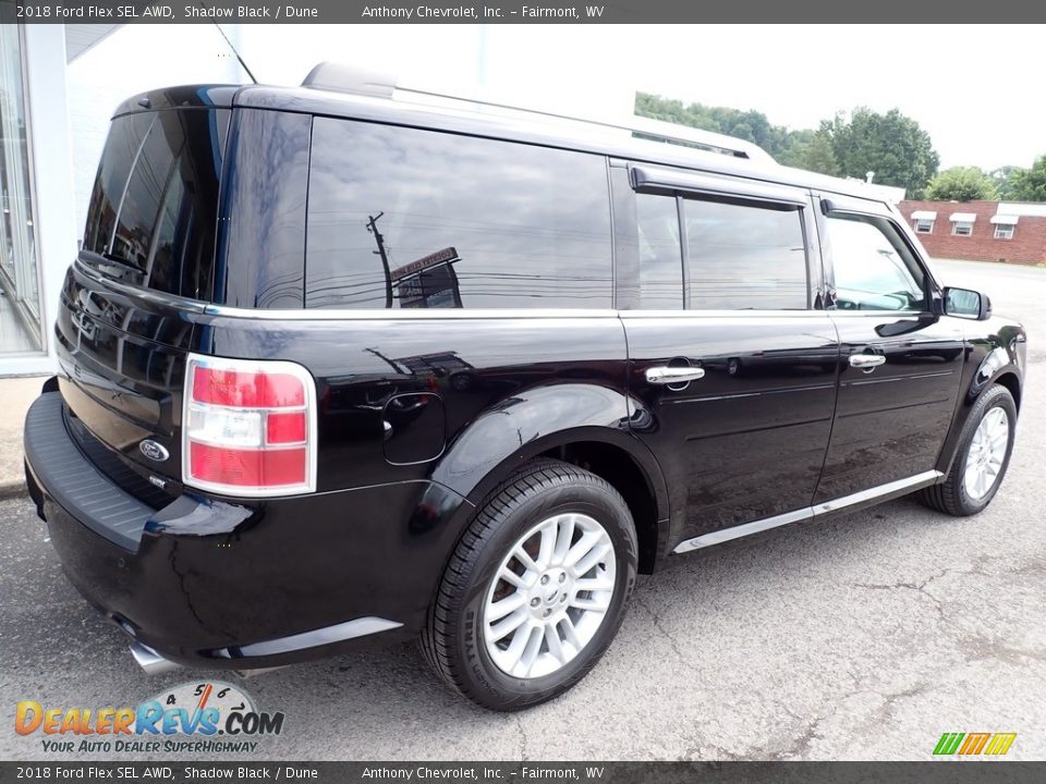 2018 Ford Flex SEL AWD Shadow Black / Dune Photo #3