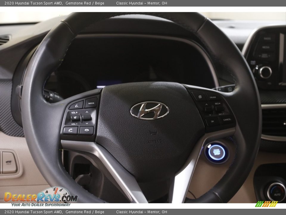 2020 Hyundai Tucson Sport AWD Gemstone Red / Beige Photo #7
