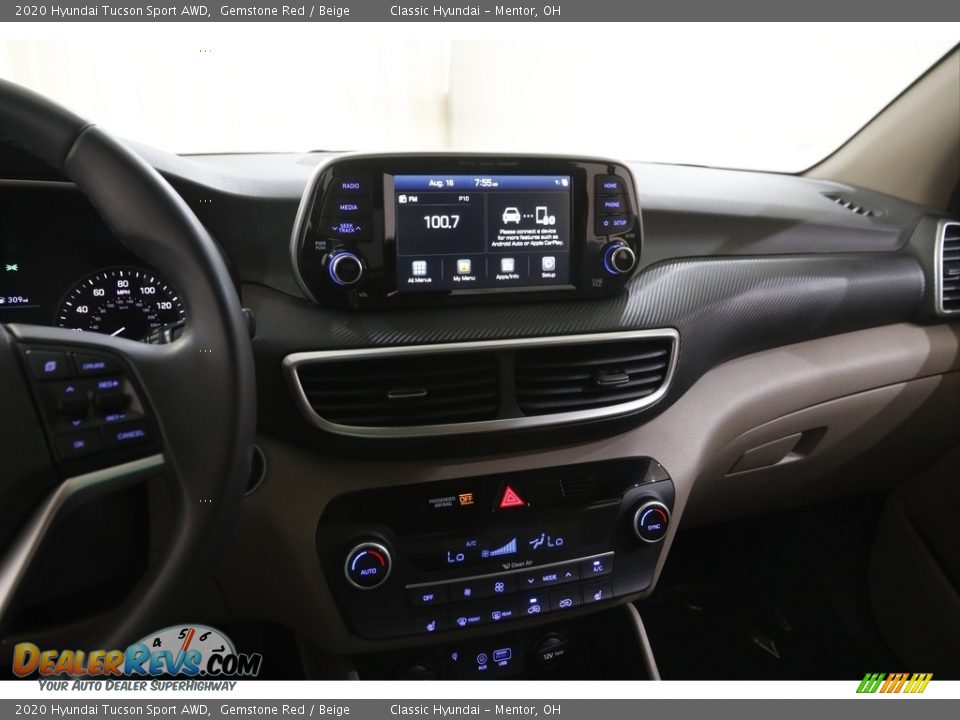 2020 Hyundai Tucson Sport AWD Gemstone Red / Beige Photo #9