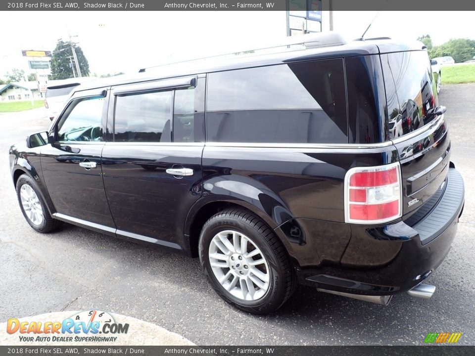 2018 Ford Flex SEL AWD Shadow Black / Dune Photo #6