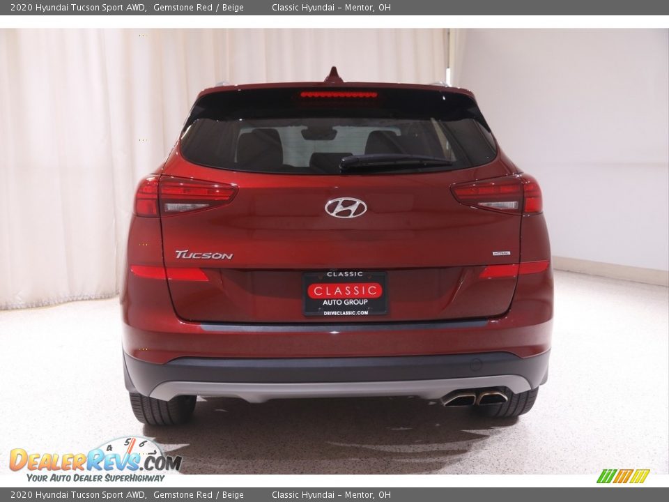 2020 Hyundai Tucson Sport AWD Gemstone Red / Beige Photo #17
