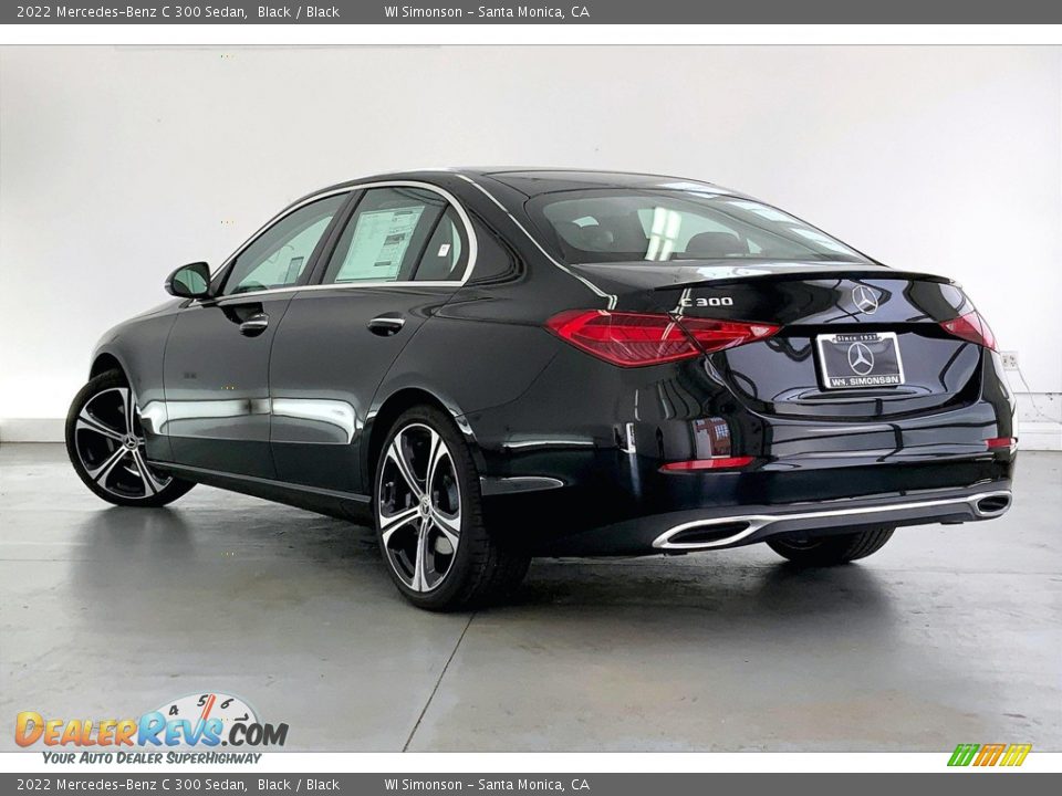 2022 Mercedes-Benz C 300 Sedan Black / Black Photo #2