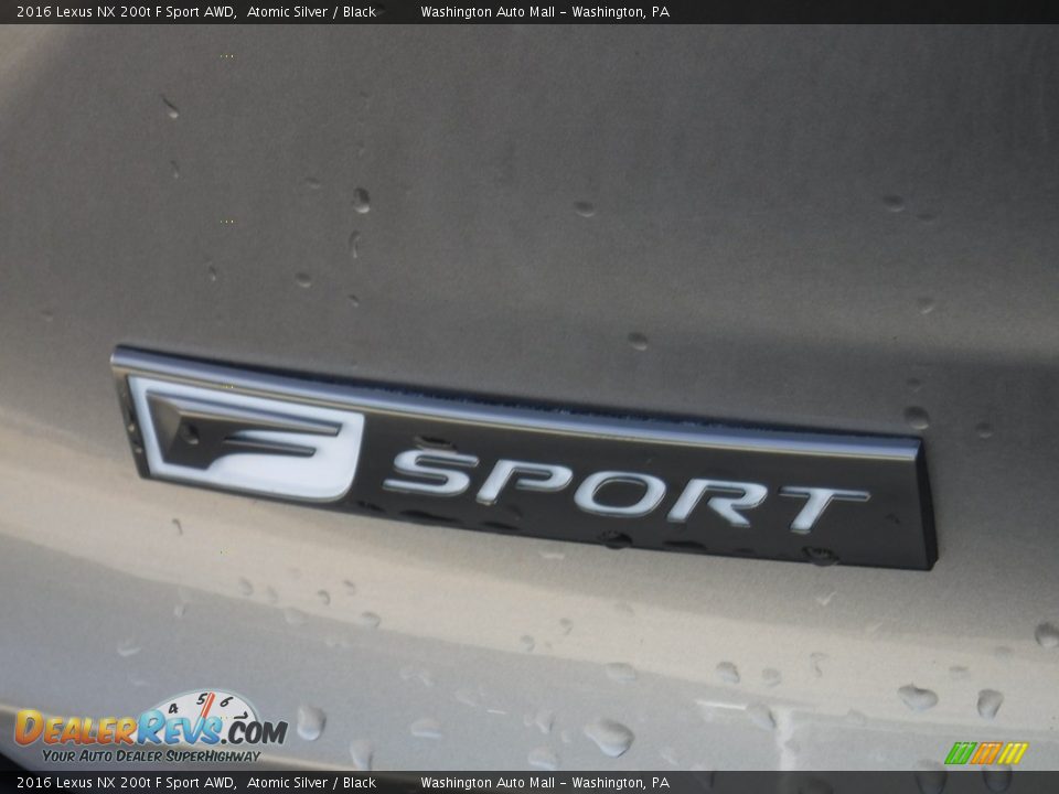 2016 Lexus NX 200t F Sport AWD Atomic Silver / Black Photo #18