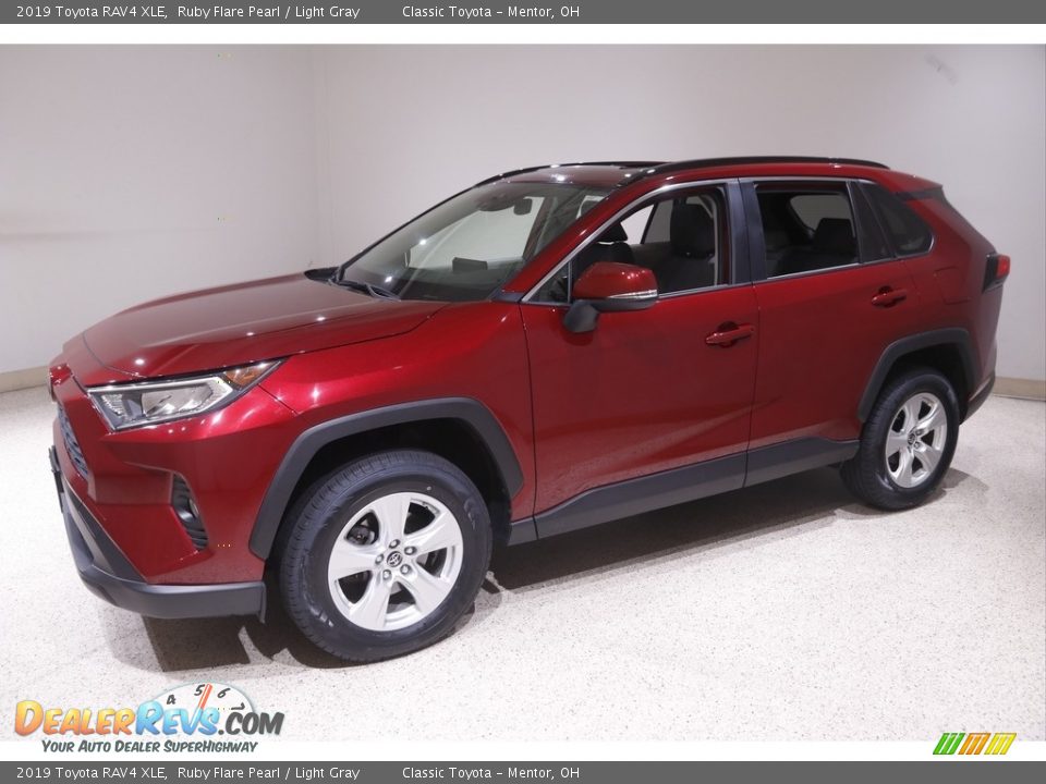 2019 Toyota RAV4 XLE Ruby Flare Pearl / Light Gray Photo #3