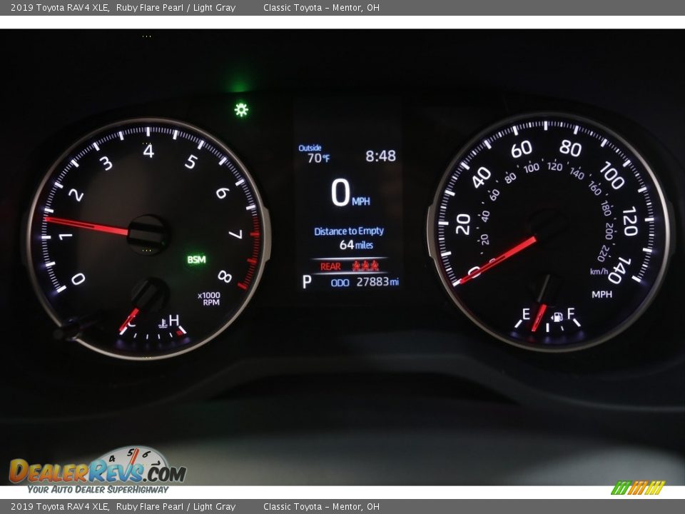 2019 Toyota RAV4 XLE Ruby Flare Pearl / Light Gray Photo #8