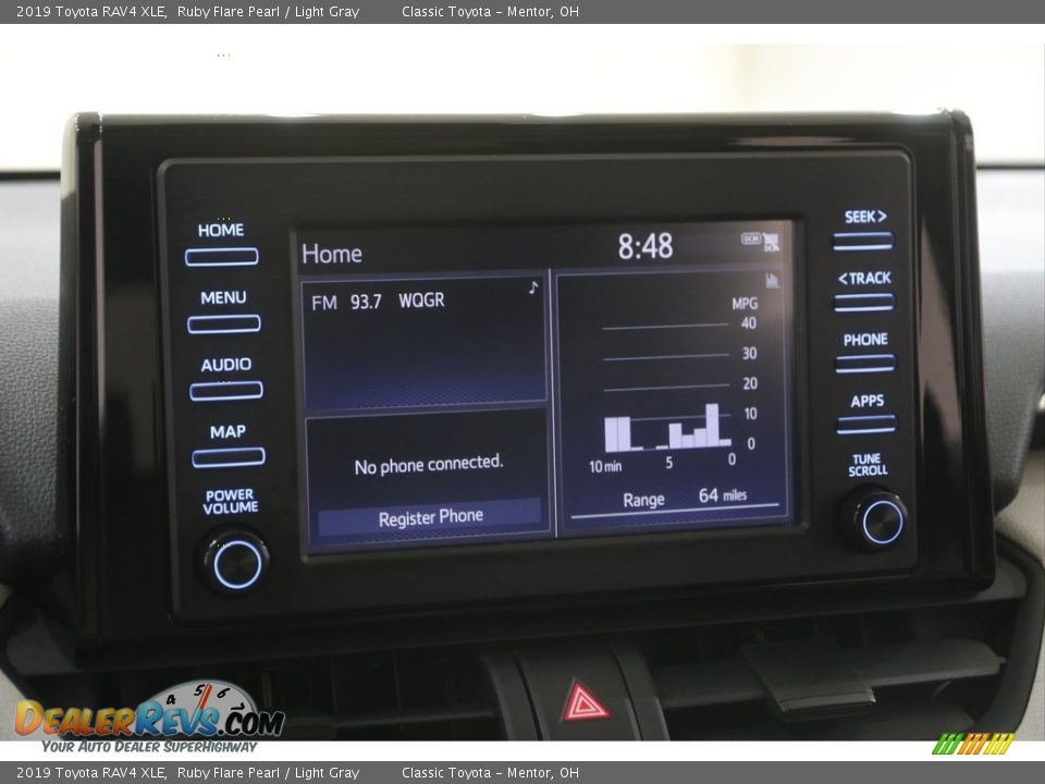 2019 Toyota RAV4 XLE Ruby Flare Pearl / Light Gray Photo #10