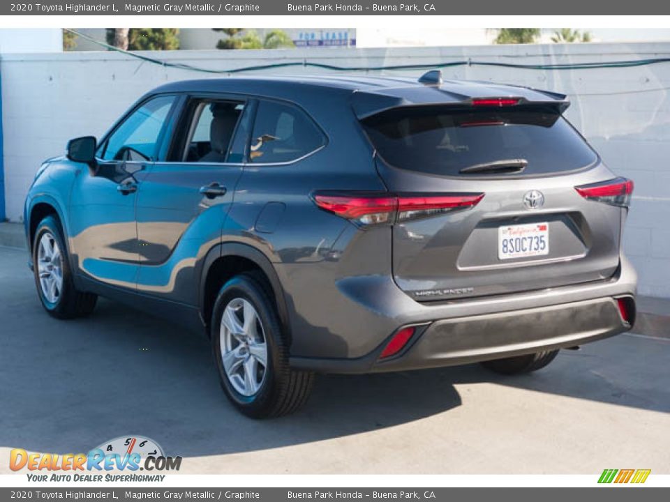 2020 Toyota Highlander L Magnetic Gray Metallic / Graphite Photo #2