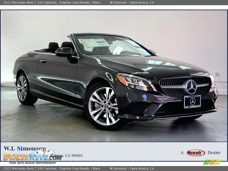 2022 Mercedes-Benz C 300 Cabriolet Graphite Gray Metallic / Black Photo #1