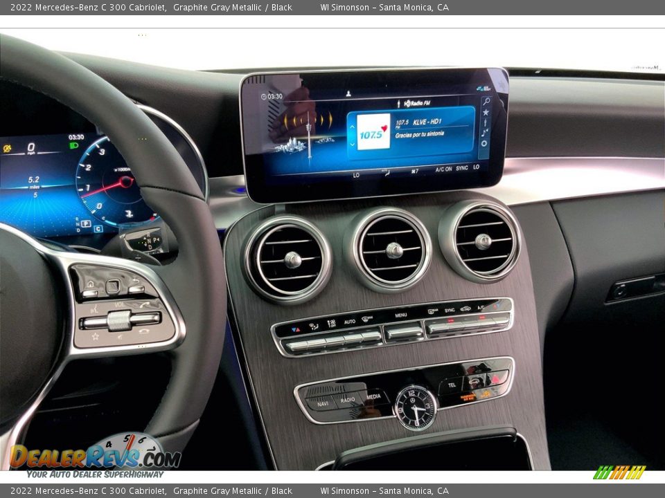 Controls of 2022 Mercedes-Benz C 300 Cabriolet Photo #7