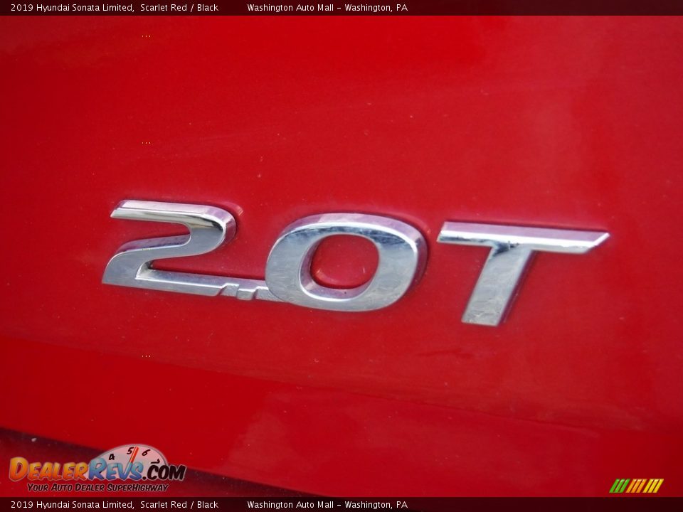 2019 Hyundai Sonata Limited Scarlet Red / Black Photo #10
