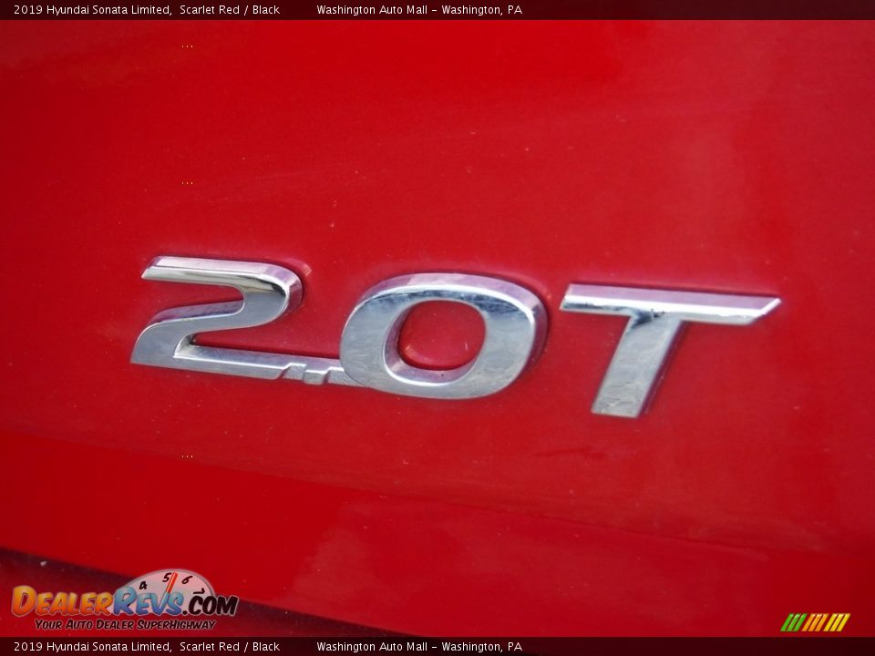 2019 Hyundai Sonata Limited Scarlet Red / Black Photo #10