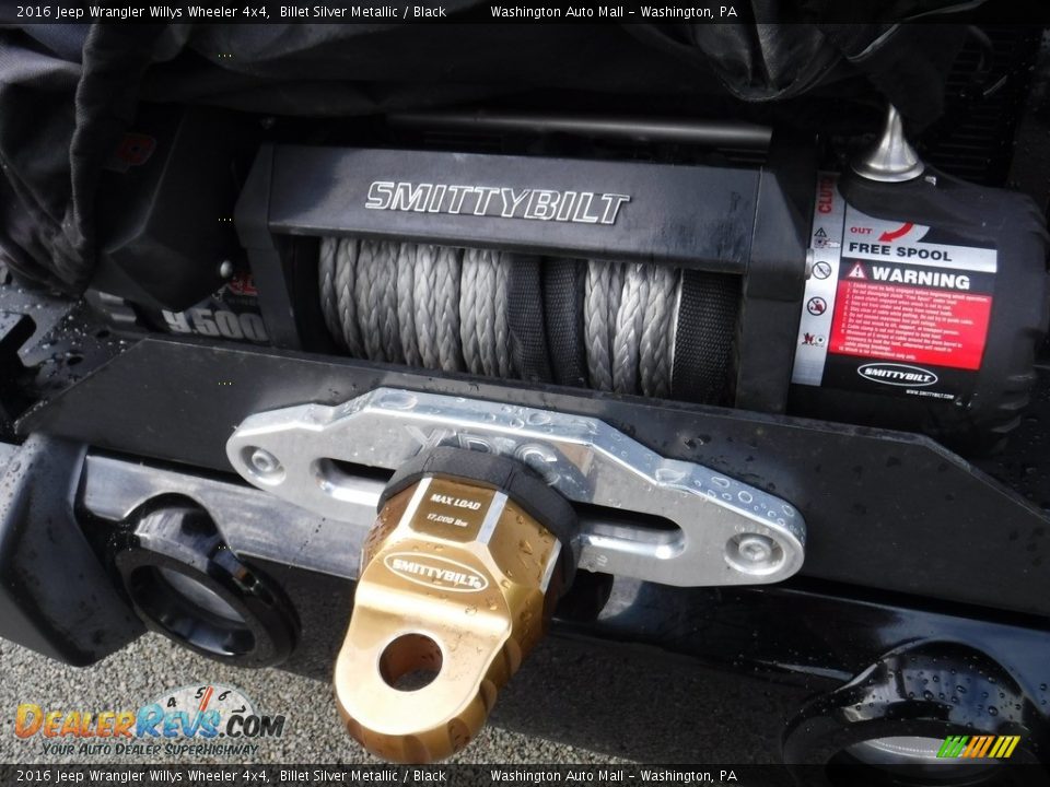 2016 Jeep Wrangler Willys Wheeler 4x4 Billet Silver Metallic / Black Photo #12