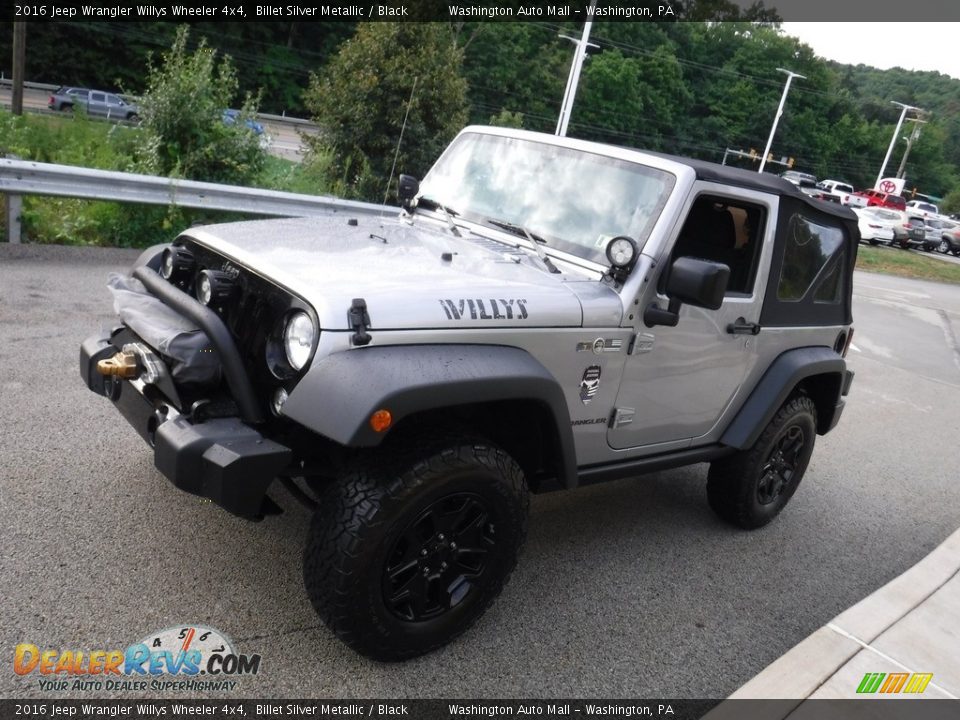 2016 Jeep Wrangler Willys Wheeler 4x4 Billet Silver Metallic / Black Photo #13