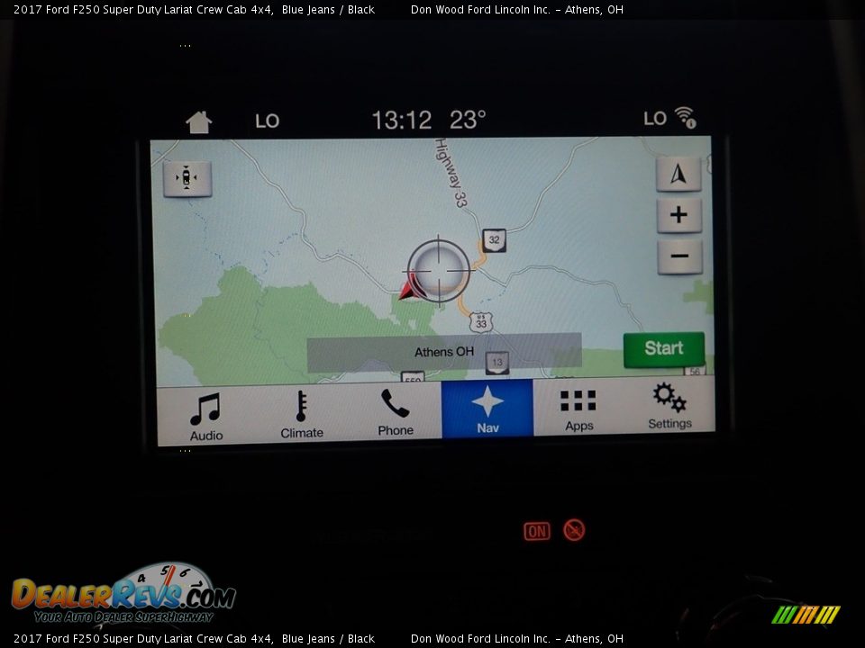 2017 Ford F250 Super Duty Lariat Crew Cab 4x4 Blue Jeans / Black Photo #4