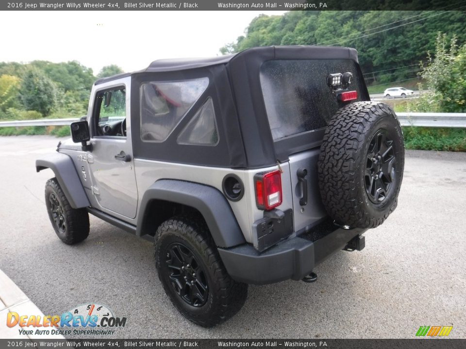 2016 Jeep Wrangler Willys Wheeler 4x4 Billet Silver Metallic / Black Photo #15