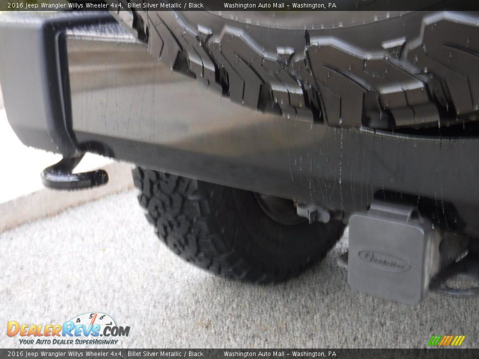 2016 Jeep Wrangler Willys Wheeler 4x4 Billet Silver Metallic / Black Photo #18