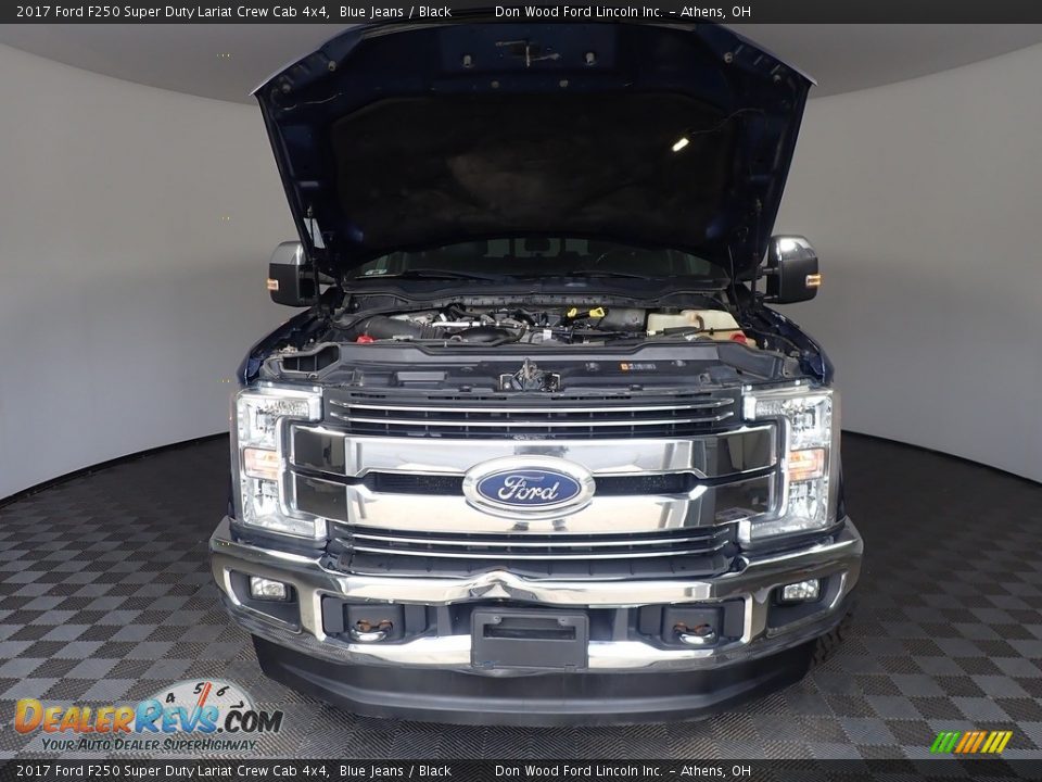 2017 Ford F250 Super Duty Lariat Crew Cab 4x4 Blue Jeans / Black Photo #9