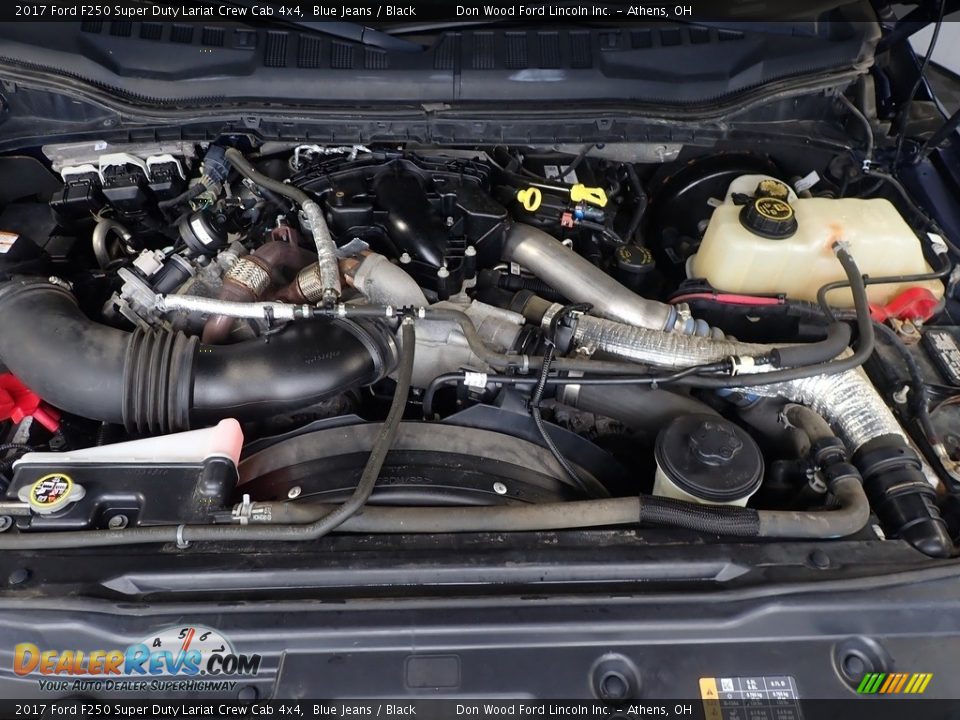 2017 Ford F250 Super Duty Lariat Crew Cab 4x4 Blue Jeans / Black Photo #10