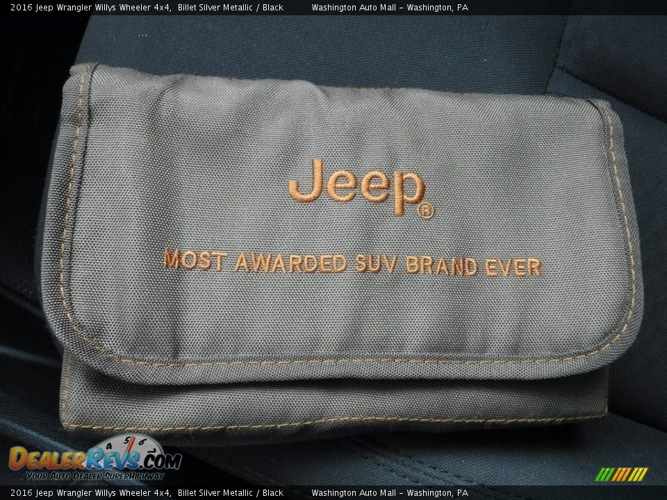 2016 Jeep Wrangler Willys Wheeler 4x4 Billet Silver Metallic / Black Photo #27