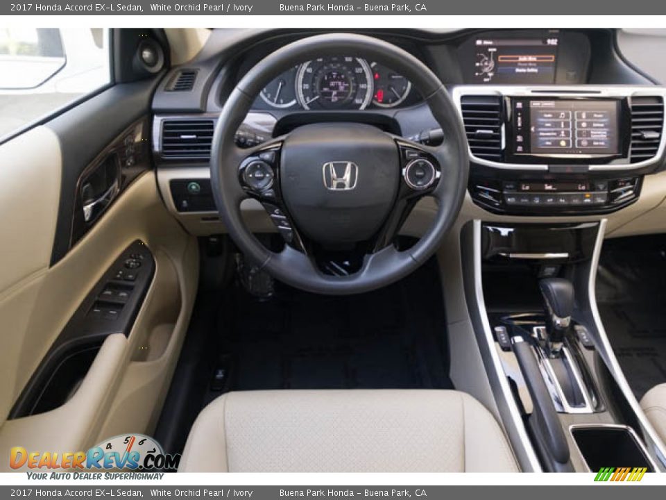 2017 Honda Accord EX-L Sedan White Orchid Pearl / Ivory Photo #5