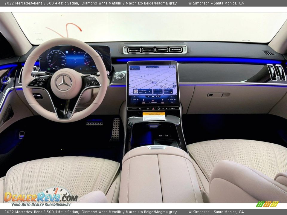 Dashboard of 2022 Mercedes-Benz S 500 4Matic Sedan Photo #6