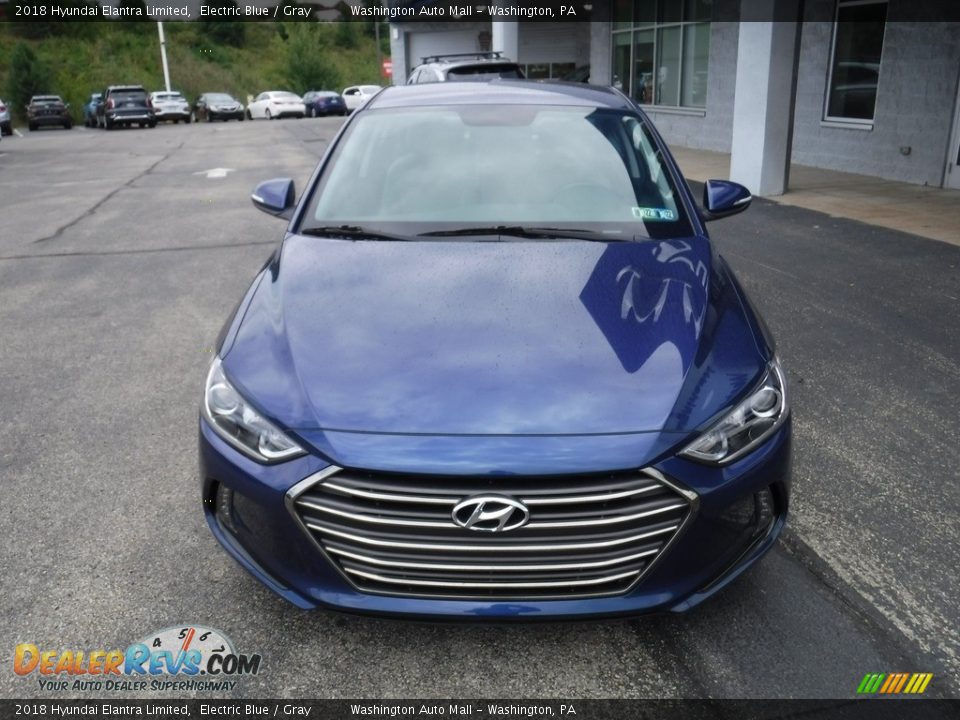 2018 Hyundai Elantra Limited Electric Blue / Gray Photo #4