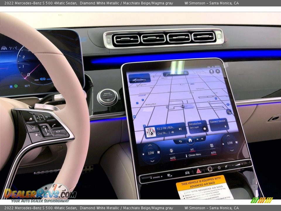 Navigation of 2022 Mercedes-Benz S 500 4Matic Sedan Photo #7